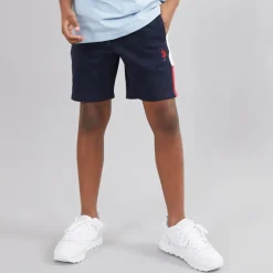 Drenge Sliced Side Shorts af jerseystof Blå