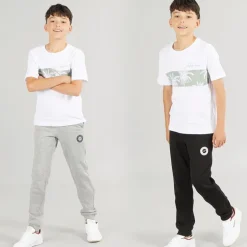 Drenge Thomas Joggingbukser 2-pak Lys grå Melange/​Sort