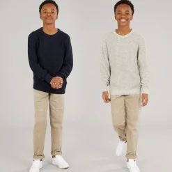 Drenge To Pak Strik Crew Neck Jumpere Moonbean /​ Sky Captain