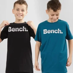 Drenge Trinti To-Pak T-Shirts Teal/​Sort