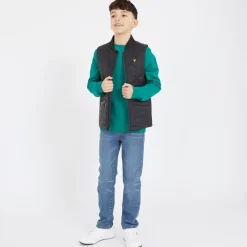 Drenge Vatteret Vest Z865 Sort