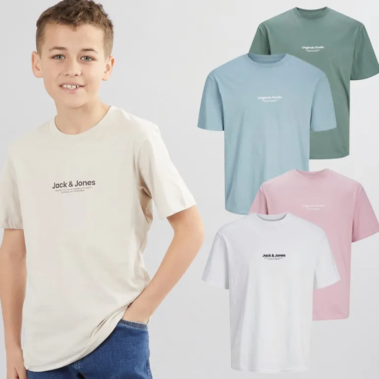 Drenge Vesterbro Fem-pak Crew Neck T-shirts Bjerg Forår