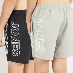 Drengebadebukser Aruba To Pak Sort/​Grå