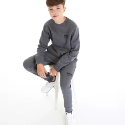 Drengenes Techshun Træningssæt Stålgrå