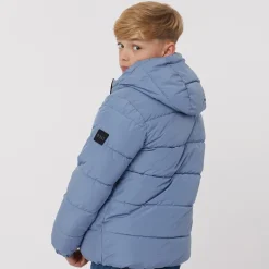 Drengepuffertjakke Mørkegrå