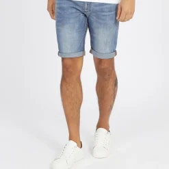 Duck And Cover Herre Zeki Jeans Shorts Stone Wash