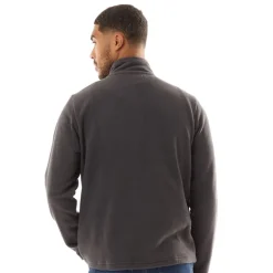 Herre 1/​2 lynlås mikro fleece antracit melange