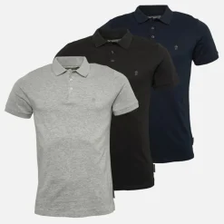 Herre 3 pak jersey polo skjorter Multi 1