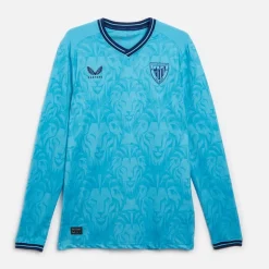 Herre AC Athletic Club Bilbao Pro Langærmet Udebanetrøje Ingen Sponsor Blå Atoll