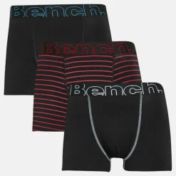 Herre Akiro Tre Pak Underbukser Garnfarvede Striber/​Sort/​Sort