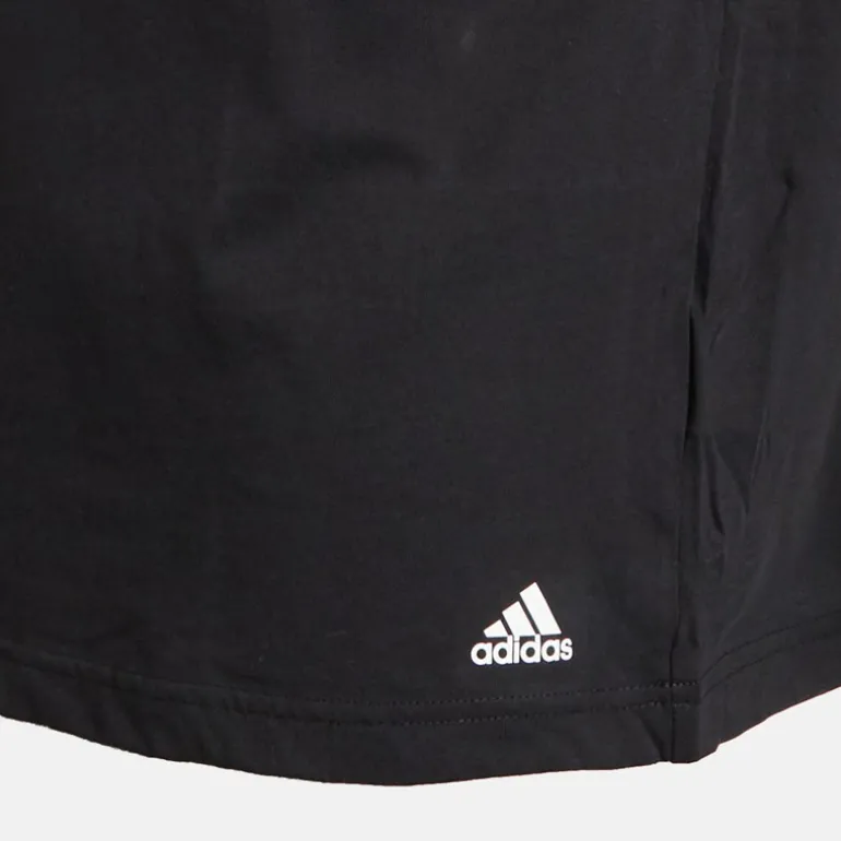 Herre Aktiv Core Bomuld Tre Pak V-Hals T-Shirts Sort