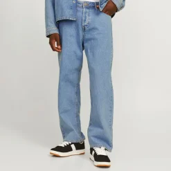 Herre Alex SQ 704 Baggy Fit Jeans Lyseblå