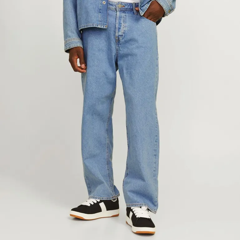 Herre Alex SQ 704 Baggy Fit Jeans Lyseblå