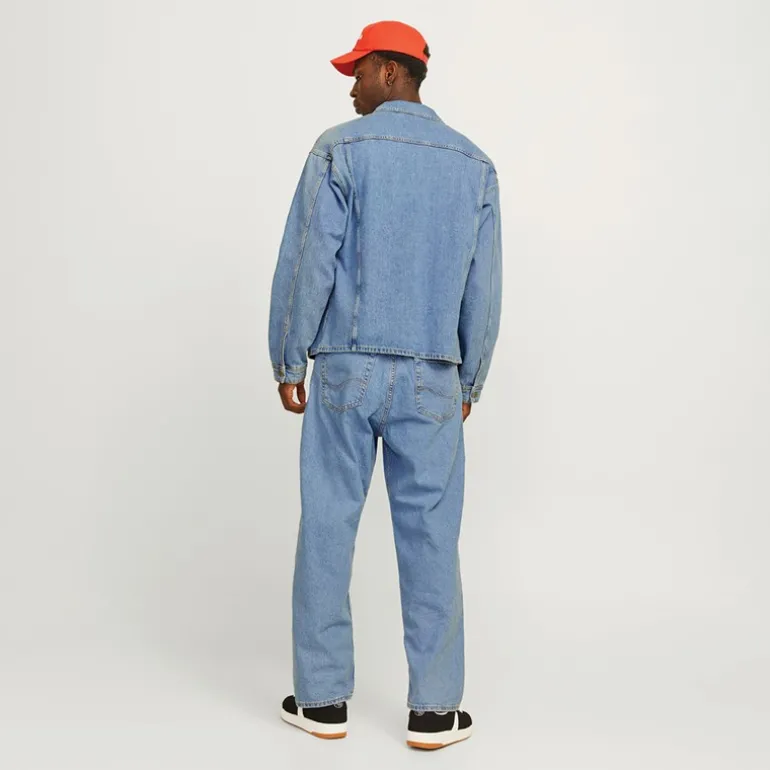 Herre Alex SQ 704 Baggy Fit Jeans Lyseblå