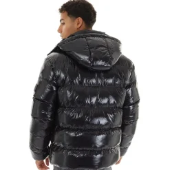 Herre Ammercy Højglans Pufferjakke Sort