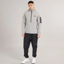 Herre Angiolo Hybrid Halv Lynlås Jakke Lys Grå