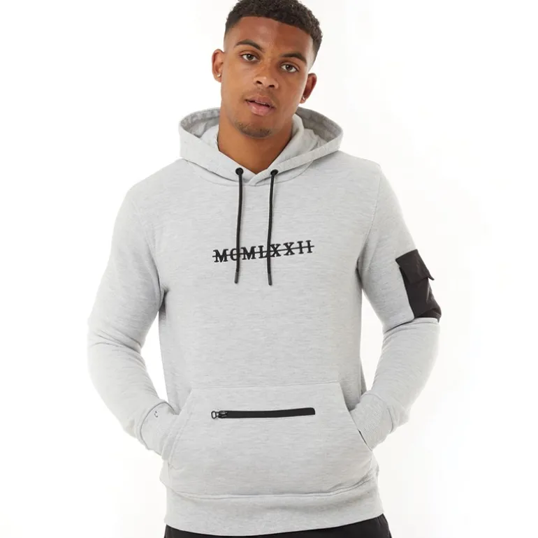 Herre Array Hoodie Lysegrå Melange