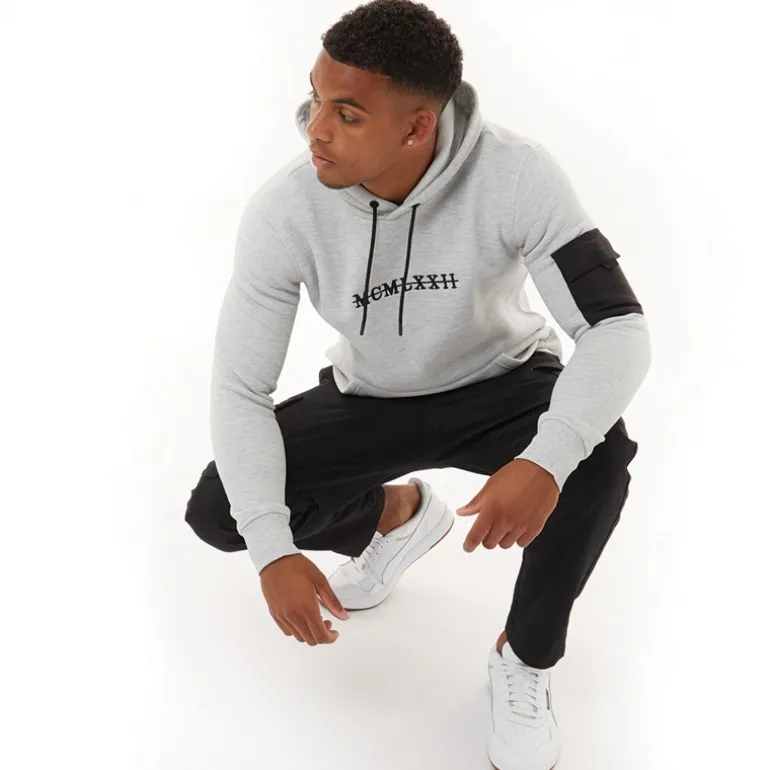 Herre Array Hoodie Lysegrå Melange