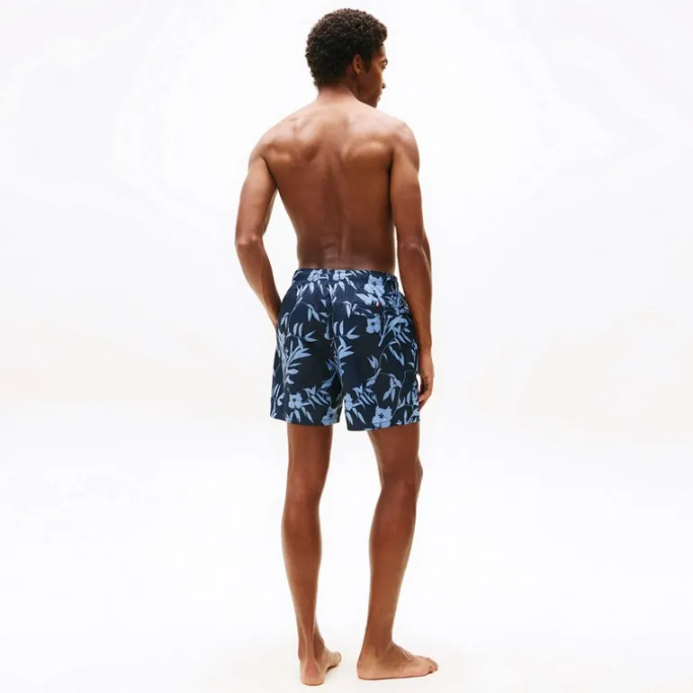 Herre Badeshorts Blomster Tropisk AOP Desert Sky
