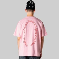 Herre Baine Grundlagt T-shirt Dusty Rose