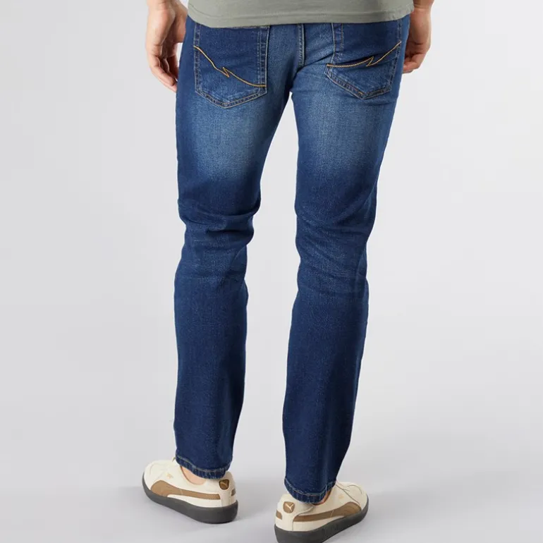 Herre Bandol Straight Fit Jeans Mørk Vask