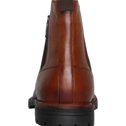 Herre Baron Læder Chelsea Støvler Brun