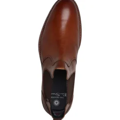 Herre Baron Læder Chelsea Støvler Brun