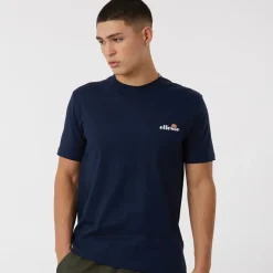 Herre Benzina Heritage Ryg Logo T-shirt Blå