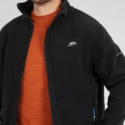 Herre Bernal Fleecejakke med lynlås Sort