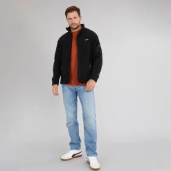 Herre Bernal Fleecejakke med lynlås Sort