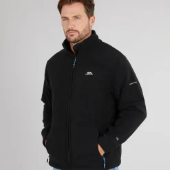 Herre Bernal Fleecejakke med lynlås Sort