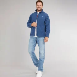 Herre Bernal Full Zip Fleece Jakke Blå Tone