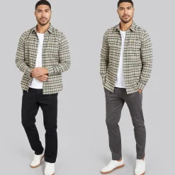 Herre Bolton Dean AKM Chinoer To-pak Mørkegrå/​Sort