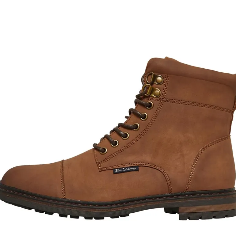 Herre Bonneville Brogue Støvler Karamel