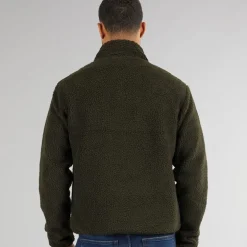 Herre Borg Fleece med tragthals Khaki