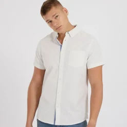 Herre Bowdon Skjorter med korte ærmer beige