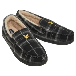 Herre Buster Mocassin Tøfler Sort Blandet Tjek