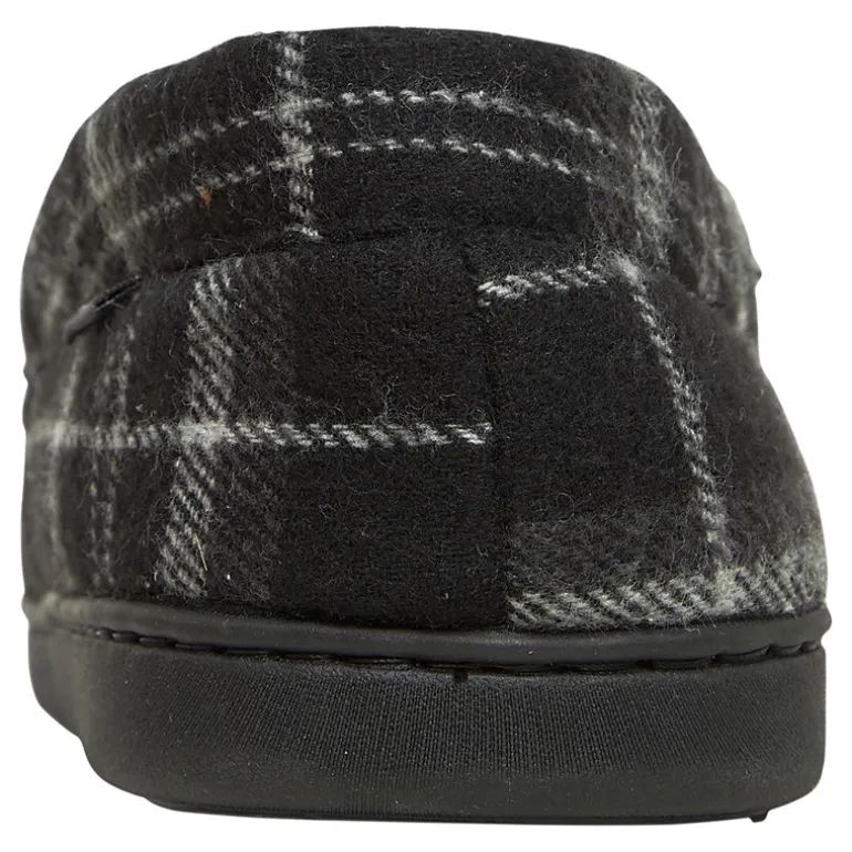 Herre Buster Mocassin Tøfler Sort Blandet Tjek