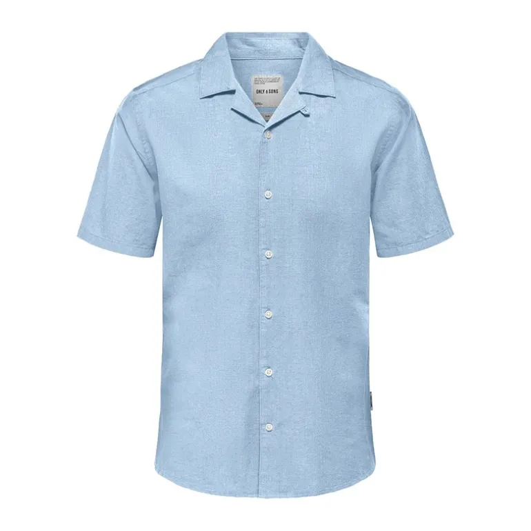 Herre Caiden Skjorter med korte ærmer Blå