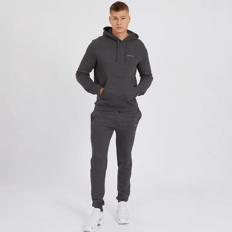 Herre Chelmere Hoodie og Joggers Sæt Antracit Melange