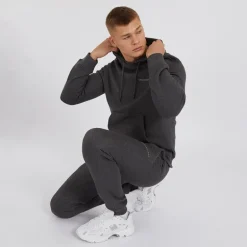 Herre Chelmere Hoodie og Joggers Sæt Antracit Melange
