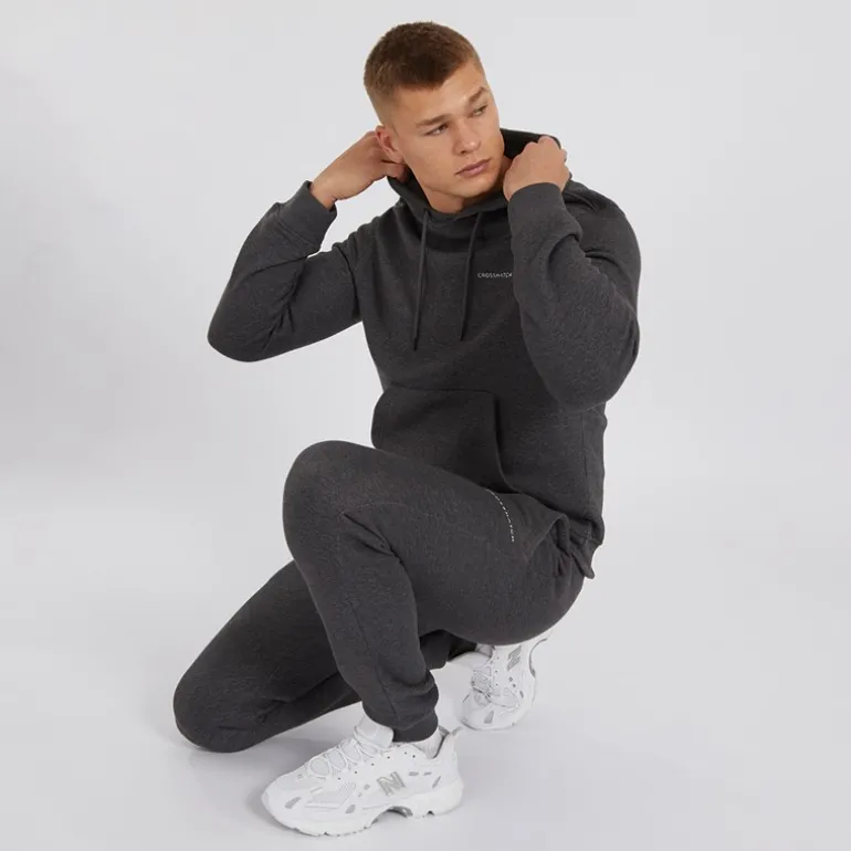 Herre Chelmere Hoodie og Joggers Sæt Antracit Melange