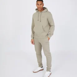 Herre Chelmere Hoodie og Joggers Sæt Mørk Sten