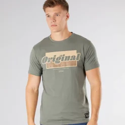 Herre Chevin T-Shirt Oliven