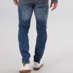 Herre Chord Joy Powerflex Jeans Med Lige Ben Blå