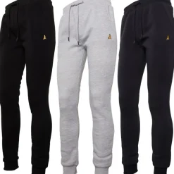 Herre Clinton 3-pak Joggingbukser Sort/Grå/Blå