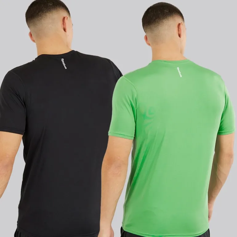 Herre Clyde Performance To Pak T-Shirts Sort/Upgrade Grøn