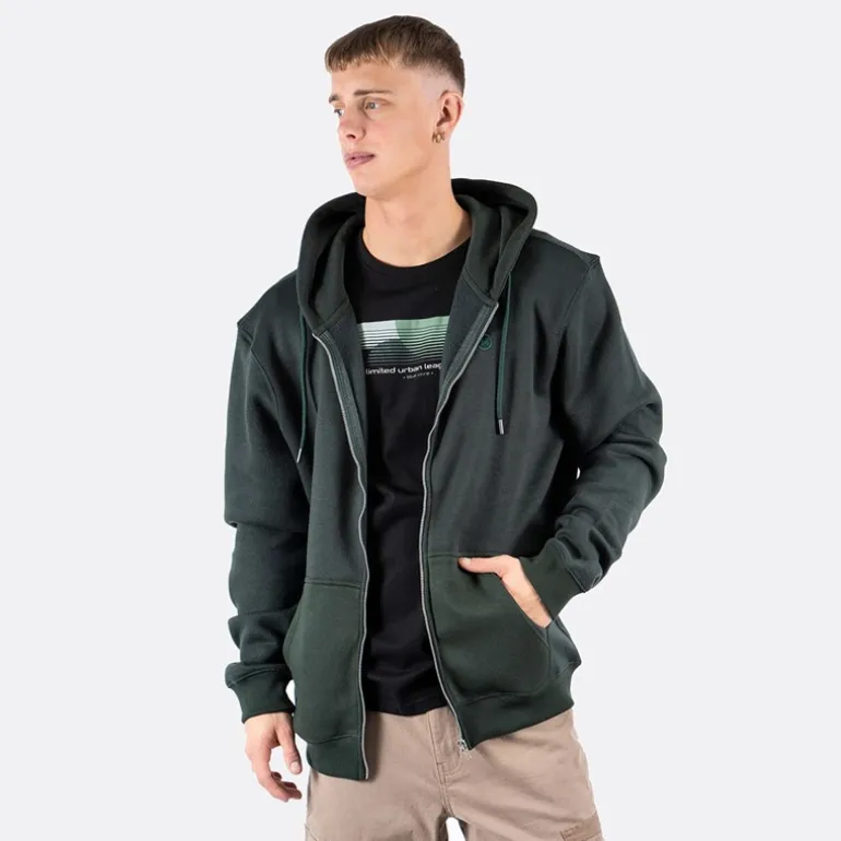 Herre Colin Cardigan Dyb Grøn