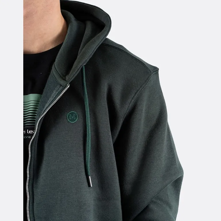 Herre Colin Cardigan Dyb Grøn