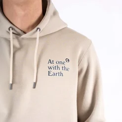 Herre Colin Print Hættetrøje Bright Sand